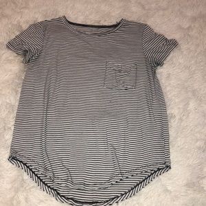 American Eagle size S striped soft tee w/ pocket